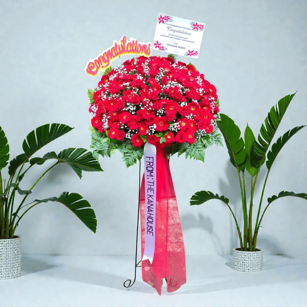 standing flowers bucket 5